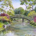 Japanese Garden at Missouri Botanical Gardens
Size:20x24
Medium: Acrylic
Subject: Landscape
Frame: 2.5" silver plein air frame
Comments: Peacefulness & serenity abound in this scene of the Japanese Garden at the MO Botanical Gardens.

Price: $600.00
8.25x10.25 Prints available $12 each