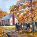 Amish Meeting
Artist Ken Farris
Size:16" x 20"
Medium: Acrylic
Frame Size: 20.25" x 24.25"
Frame Description: Copper tone
Price: $550.00

Comments: A nice mid October Sunday afternoon.