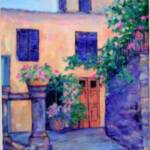 Along the Chianti Wine Road 
Artist Diana Saffo Bono
Size:18X24
Medium: Acrylic
Price: SOLD Prints Available
Comments: Eurpean scenes are dear to my heart. The architecture is incredible. I had fun with my palatte & more fun remembering the crazy winding roads we traveled.